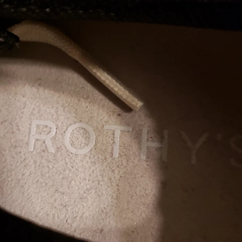 Rothy's Mesh Sneakers in Black, White, & Blue - Picture 2 of 5